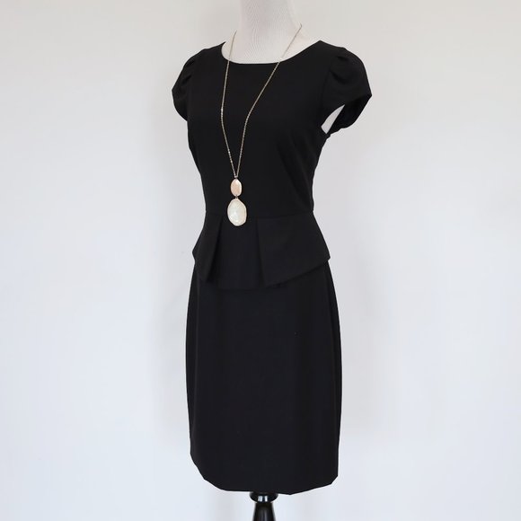 J. Crew Dresses & Skirts - J. CREW Size 0 Black Dress Cap Sleeves Cocktail Career
